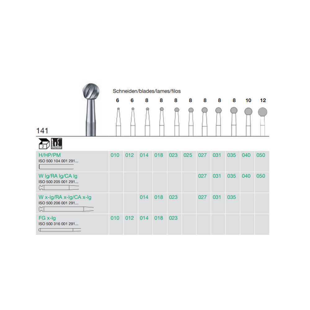 FREZA EXTRADURA CHIRURGIE-141-035-W-XLG