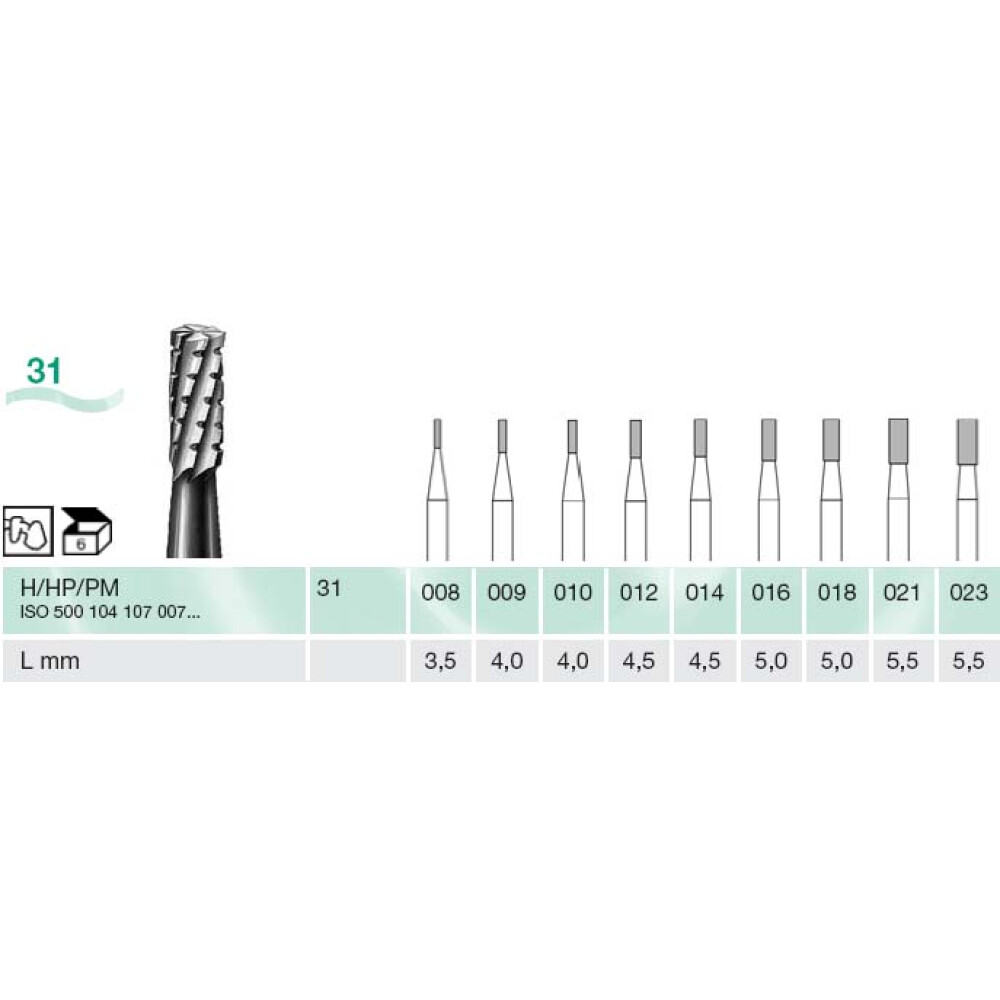 FREZA EXTRADURA PT. LABORATOR 31-018-H