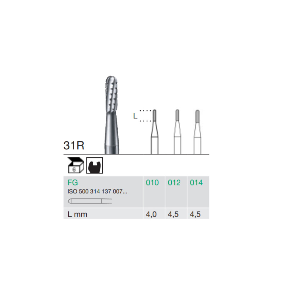 FREZA EXTRADURA  PT. LABORATOR 31R-014