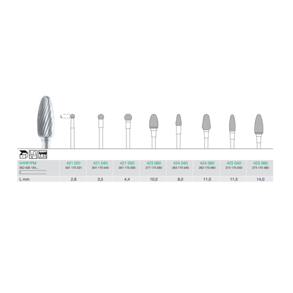 FREZA EXTRADURA PT. LABORATOR 424-060-H