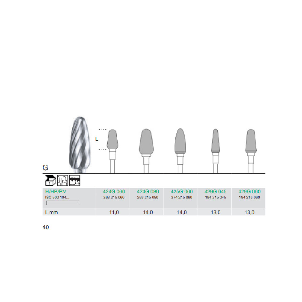 FREZA EXTRADURA PT. LABORATOR 424G-080