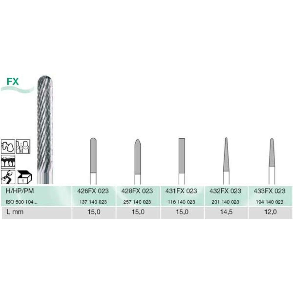 FREZA EXTRADURA PT. LABORATOR 426FX-023-H