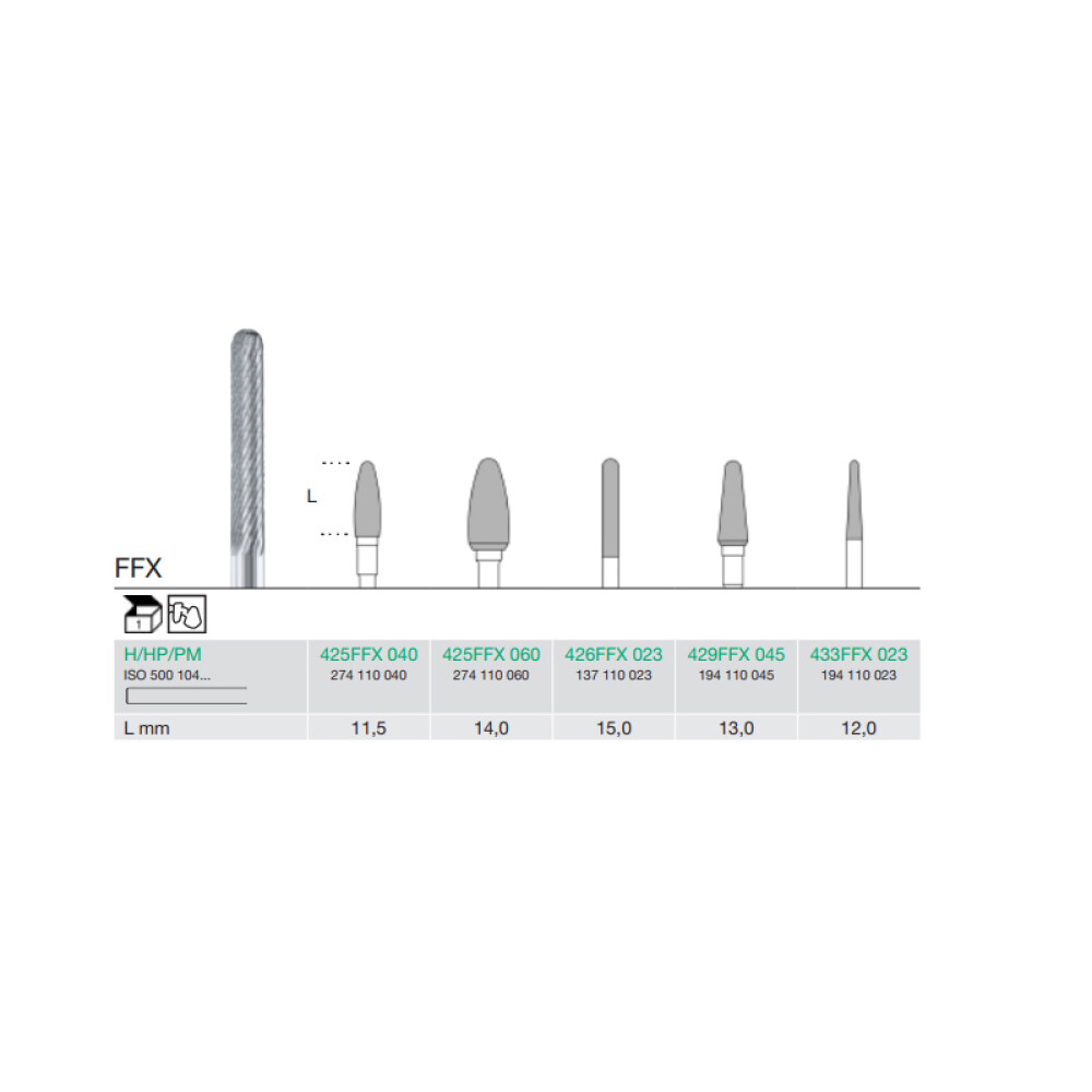 FREZA EXTRADURA PT. LABORATOR 433FFX-023
