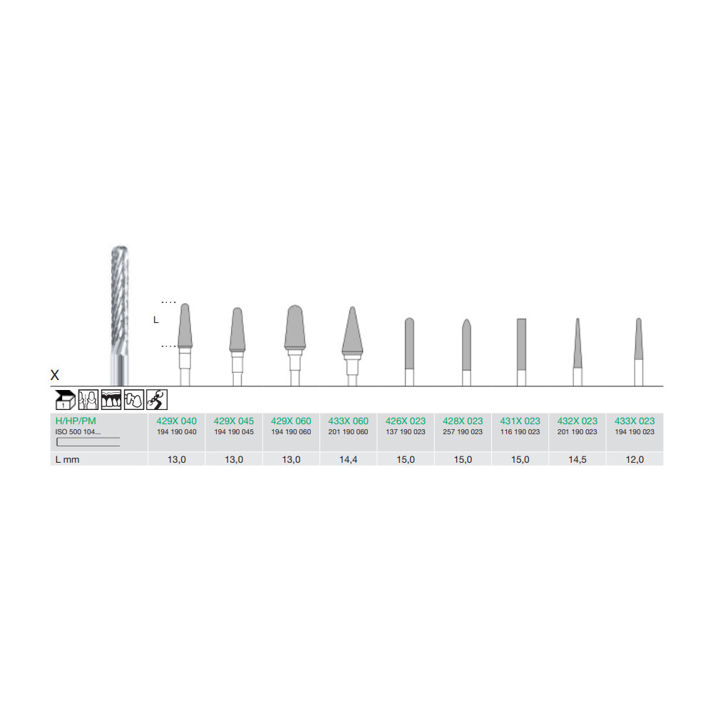 Freza extradura 429X-040-H