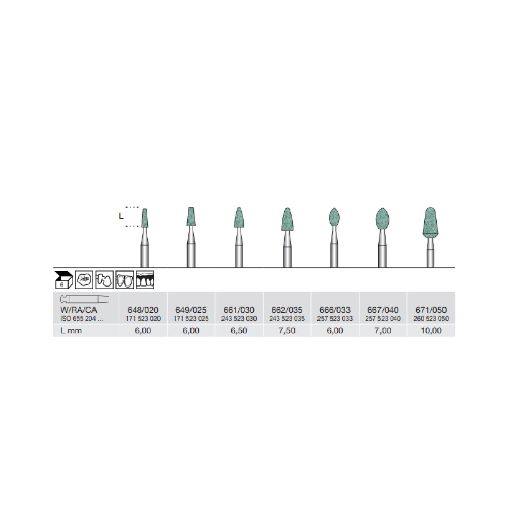 ABRAZIVE VERZI 648-020-W