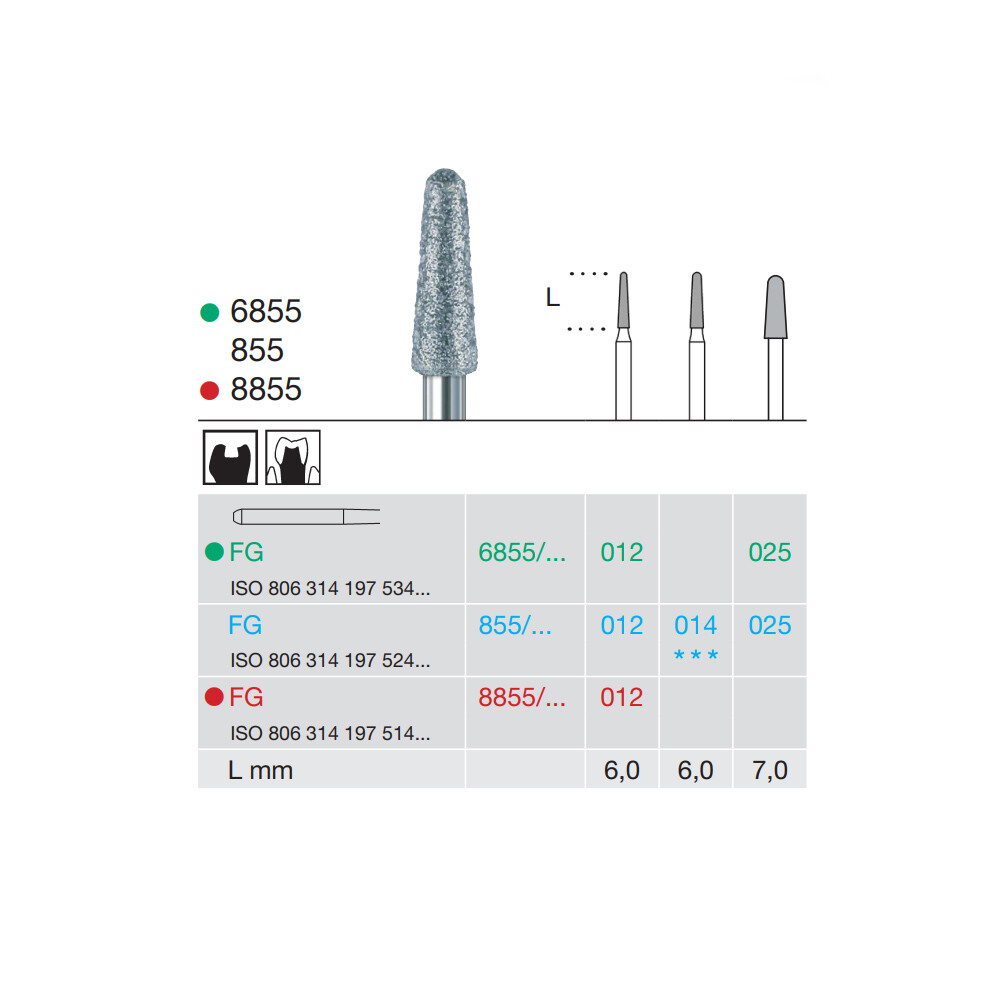 FREZA DIAMANTATA - 6855-012-FG BUSCH