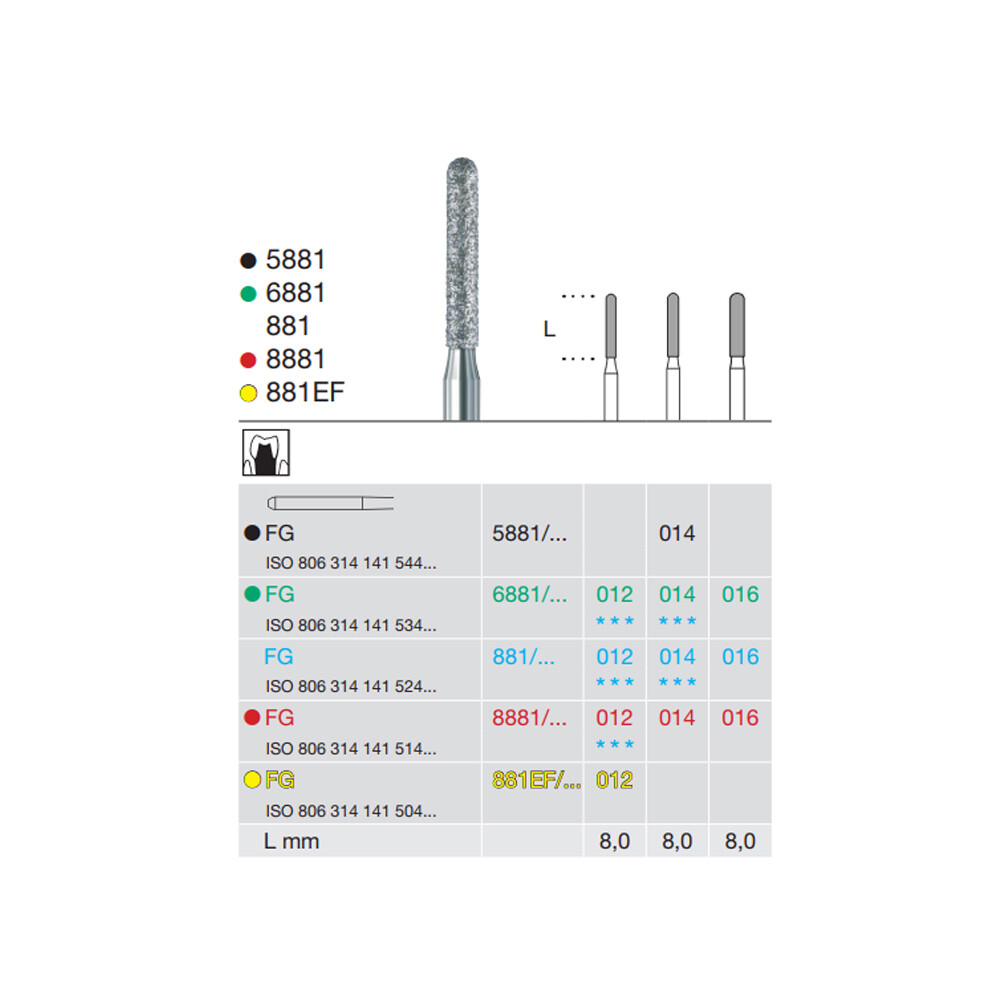 FREZA DIAMANTATA - 6881-014-FG BUSCH