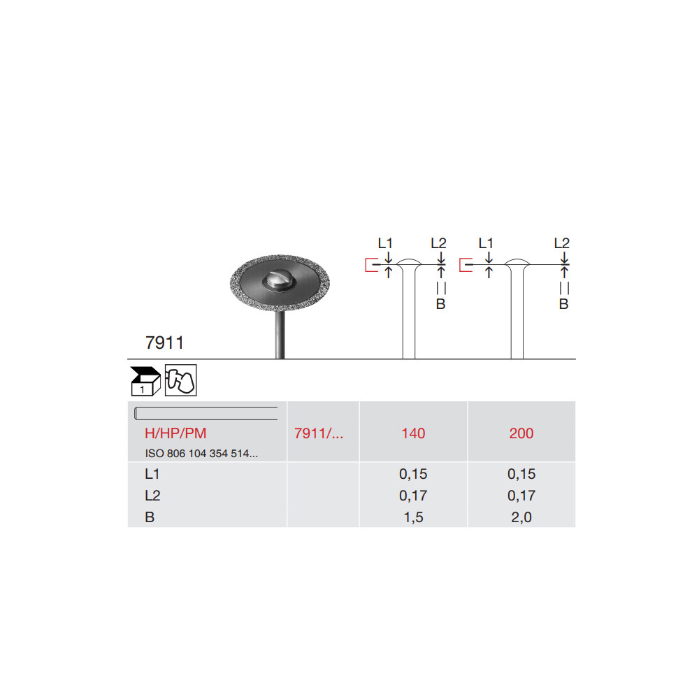 DISC DIAMANTAT PT. LABORATOR 7911-200-H