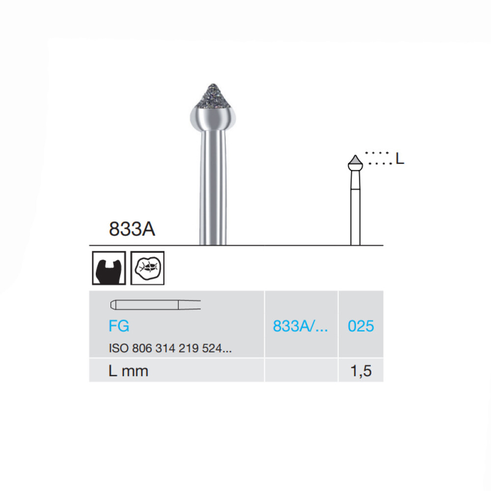 FREZA DIAMANTATA - 833A-025-FG BUSCH