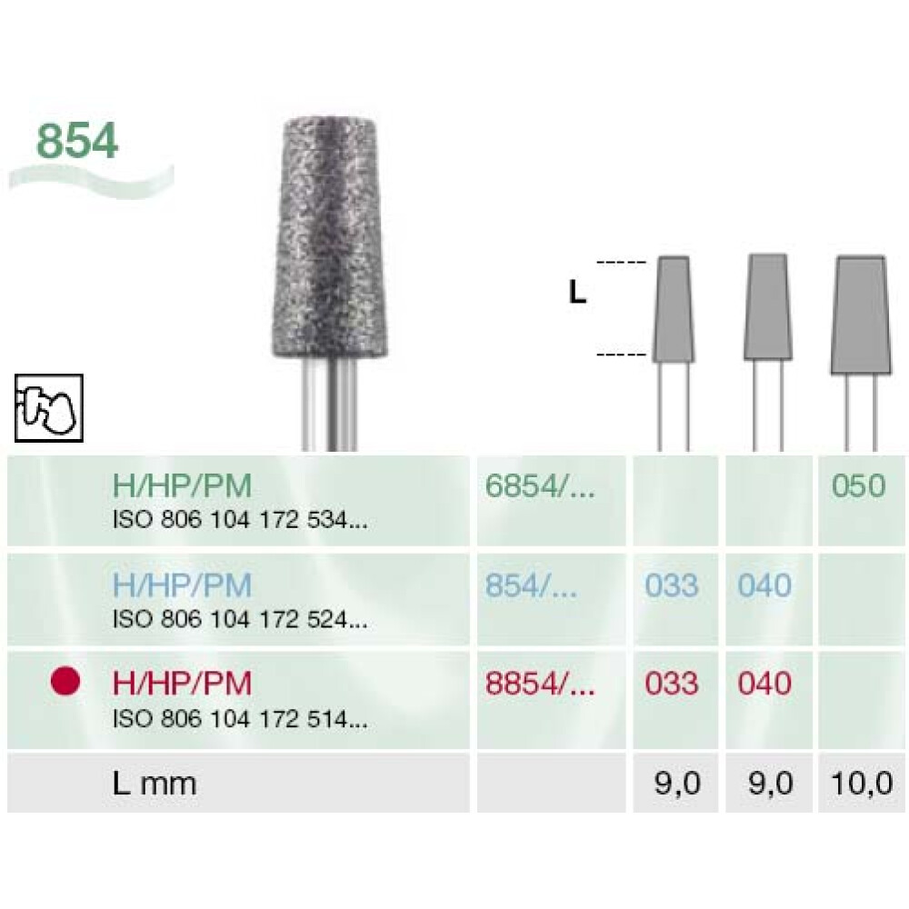 FREZA DIAMANTATA PT. LABORATOR 854-033