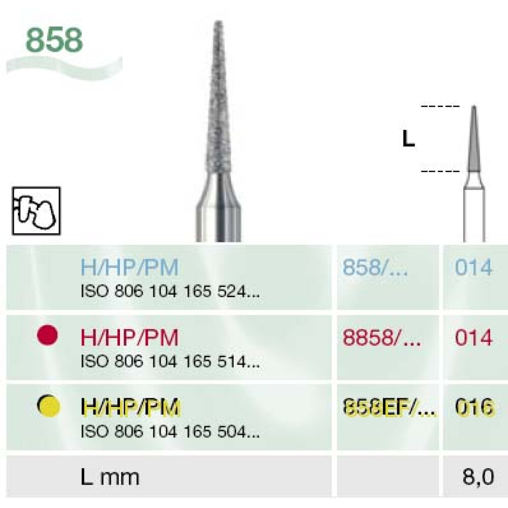 FREZA DIAMANTATA PT. LABORATOR 858EF-014-H