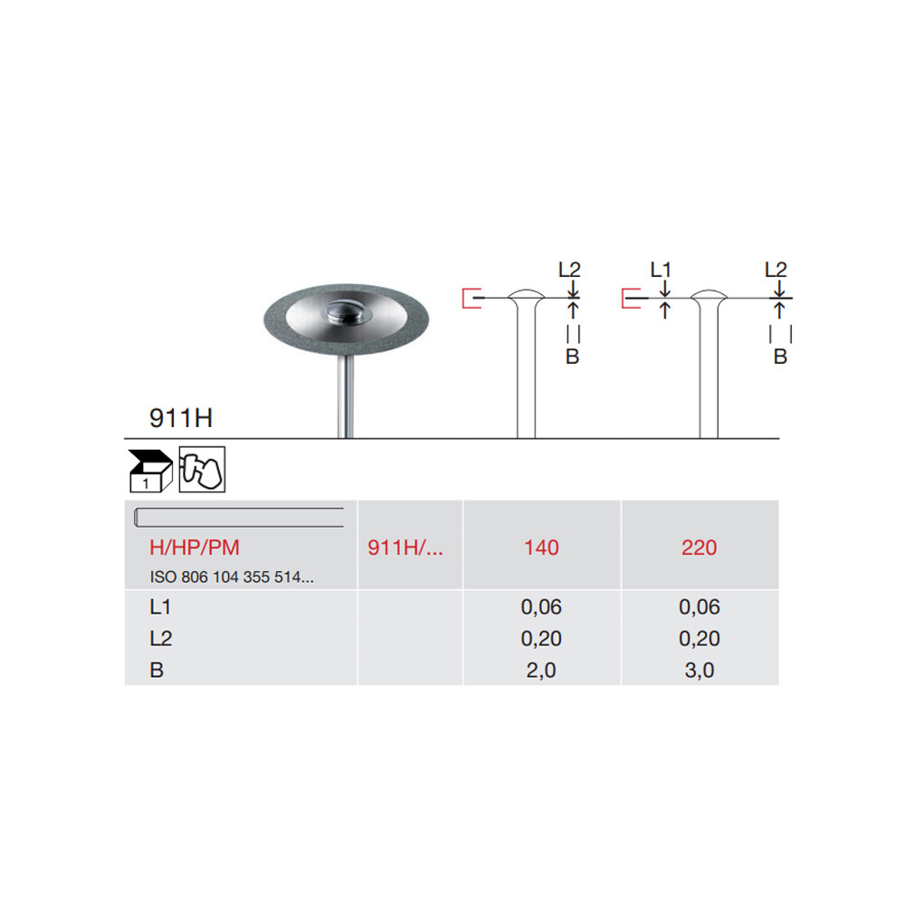 DISC DIAMANTAT PT. LABORATOR 911H-220-H