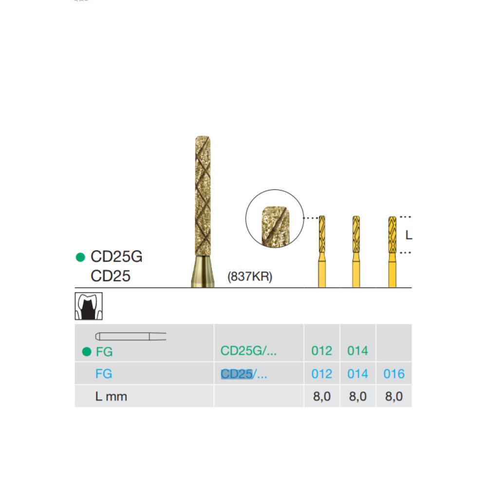 FREZA DIAMANTATA - CD25-016-FG BUSCH