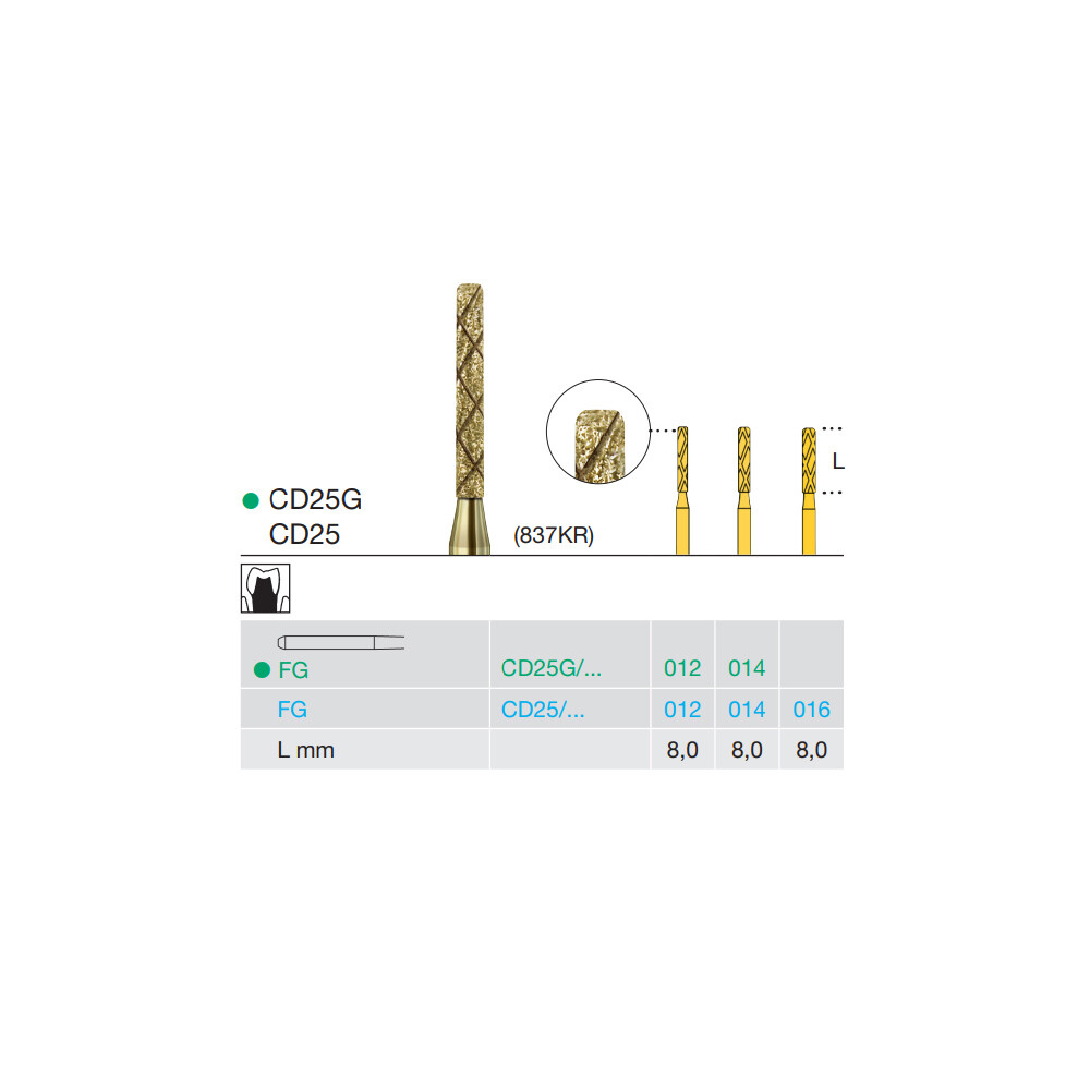 FREZA DIAMANTATA CD25G-014-FG