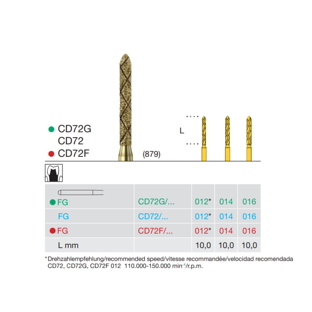 FREZA DIAMANTATA - CD72G-016-FG BUSCH
