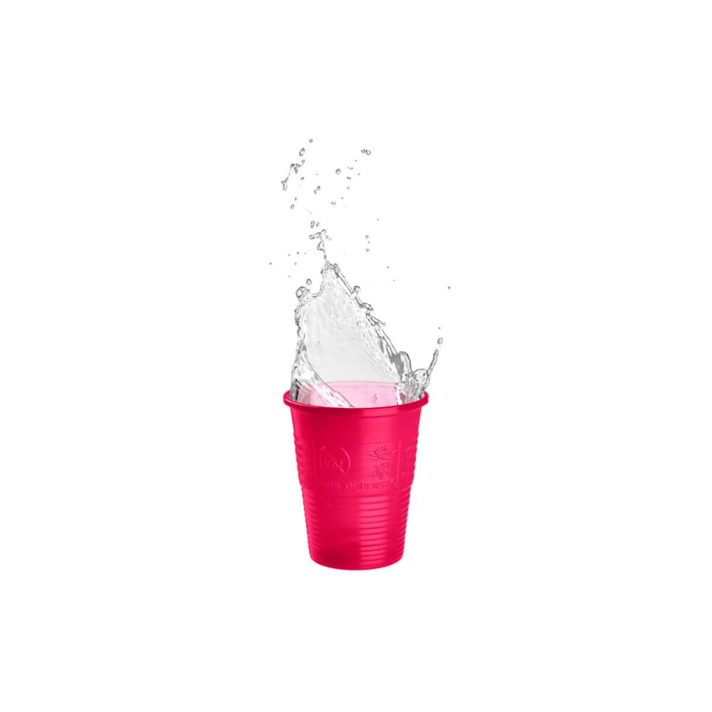 PAHARE PLASTIC 180ML FUCSIA AKZENTA