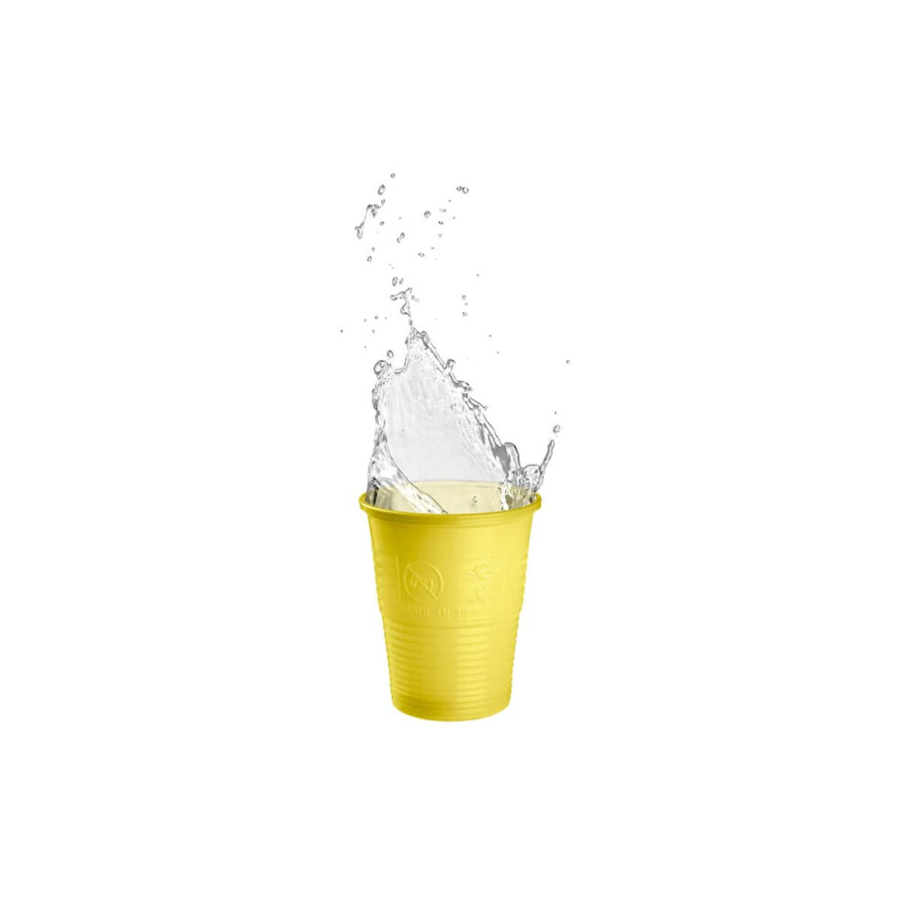 PAHARE PLASTIC 180ML GALBENE AKZENTA