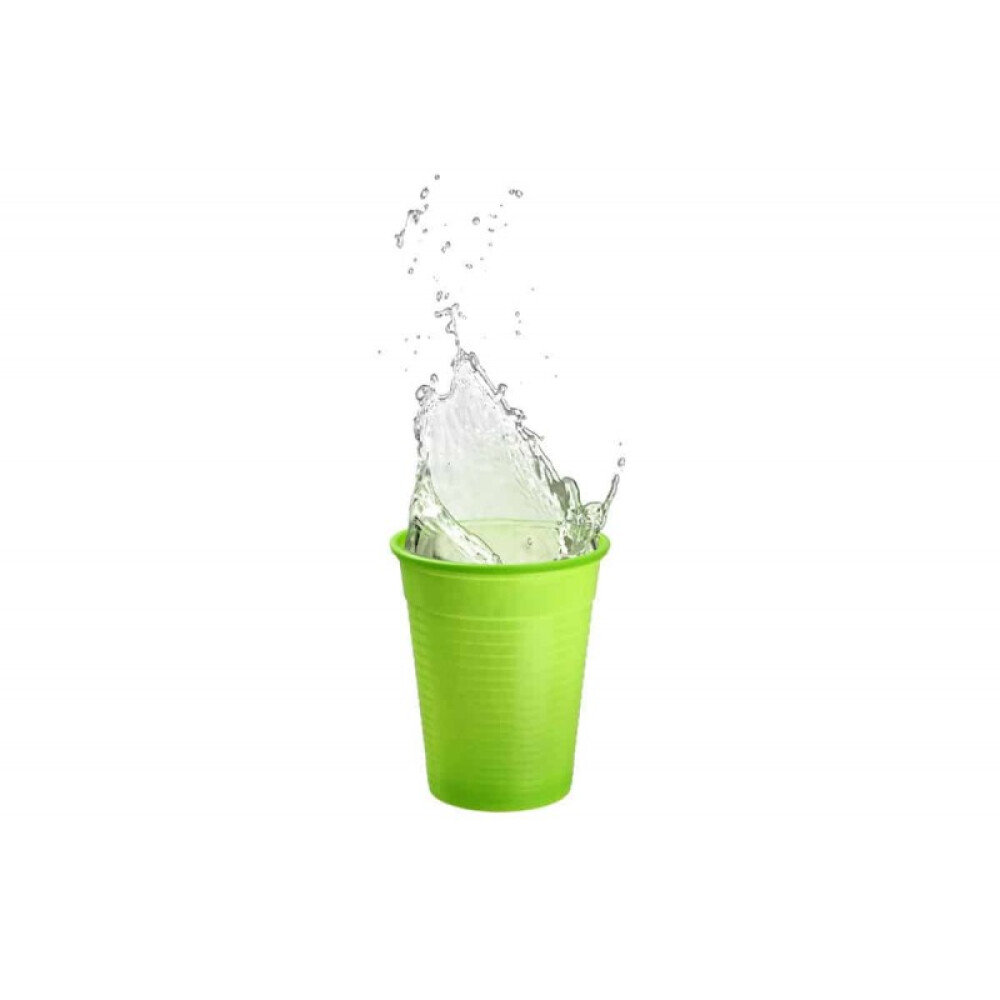 PAHARE PLASTIC 180ML LIME AKZENTA