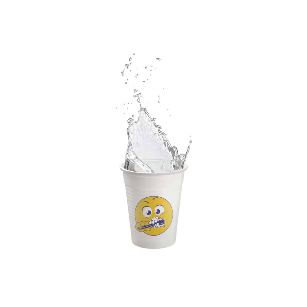 PAHARE PLASTIC 180ML SMILY  GALBENE AKZENTA 50pcs