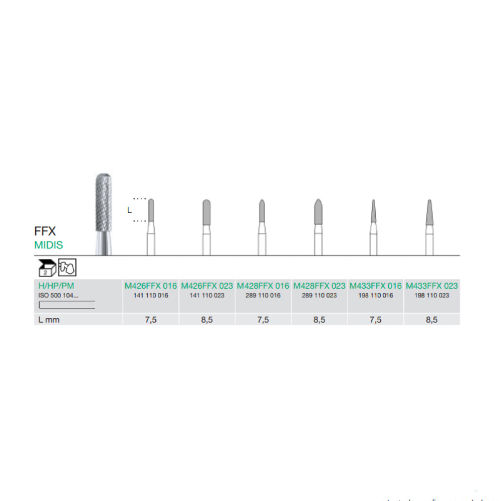 FREZA EXTRADURA  LAB. MIDIS M433FFX-016