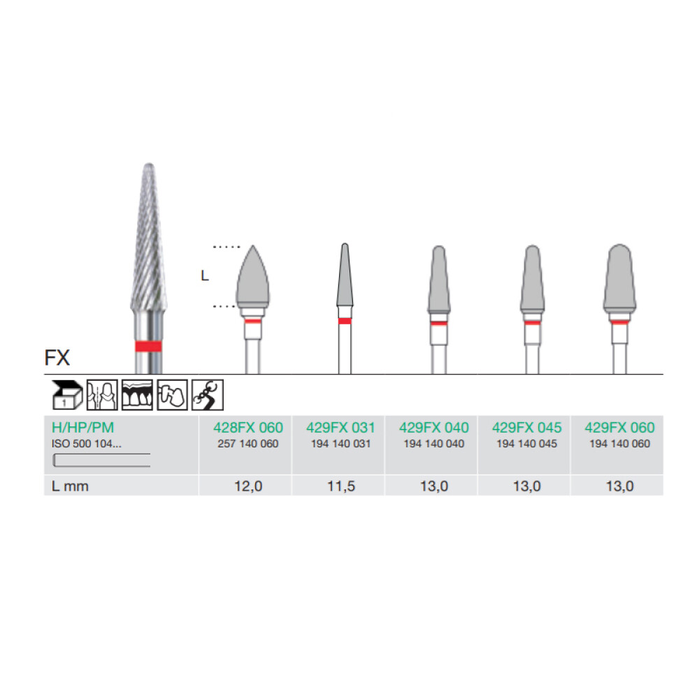 FREZA EXTRADURA PT. LABORATOR 429FX-060-H