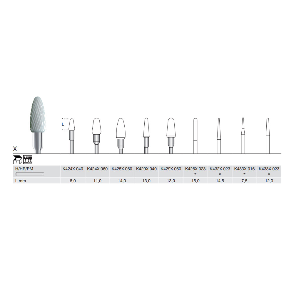FREZA EXTRADURA CERAMICA - K429X-040H