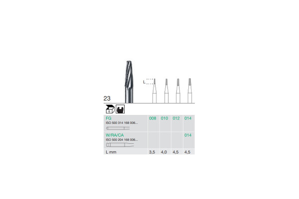 FREZA EXTRADURA PT. LABORATOR 23-009-H