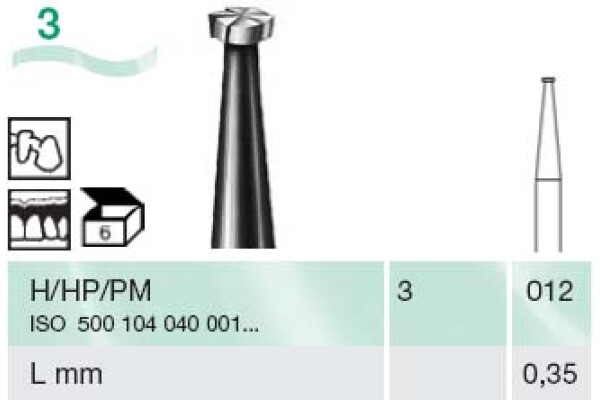 FREZA EXTRADURA PT. LABORATOR 3-012-H