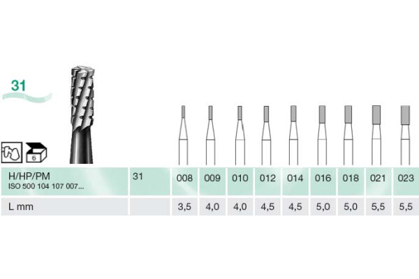 FREZA EXTRADURA PT. LABORATOR 31-008-H