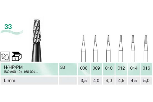 FREZA EXTRADURA PT. LABORATOR 33-008-H
