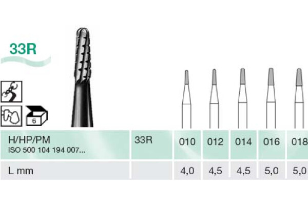 FREZA EXTRADURA PT. LABORATOR 33R-018-H
