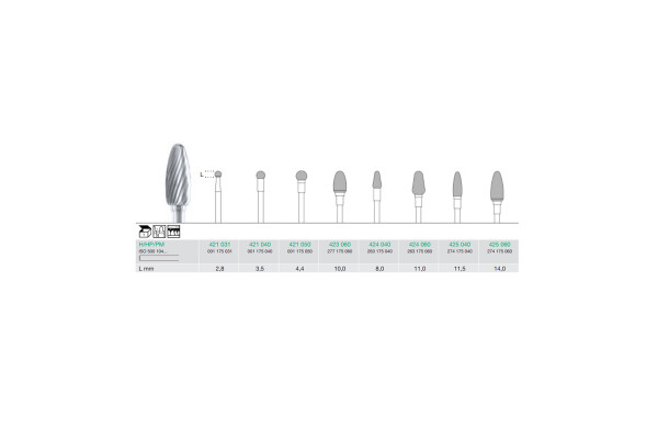 FREZA EXTRADURA PT. LABORATOR 424-060-H