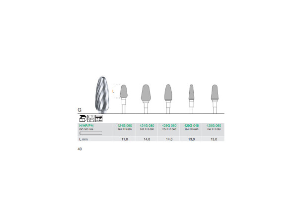 FREZA EXTRADURA PT. LABORATOR 424G-060