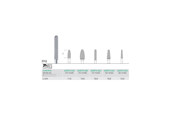 FREZA EXTRADURA PT. LABORATOR 433FFX-023