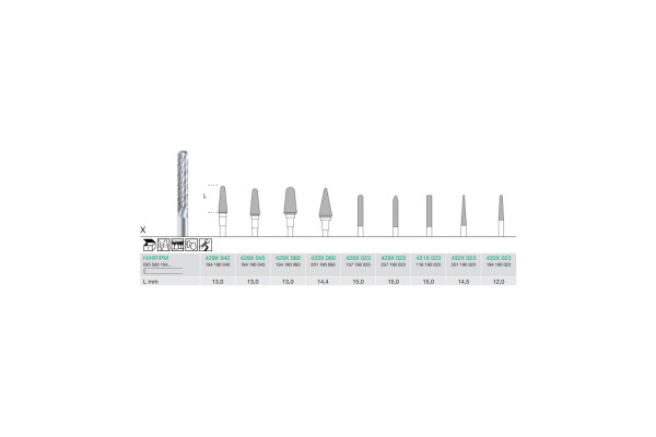 Freza extradura 429X-040-H