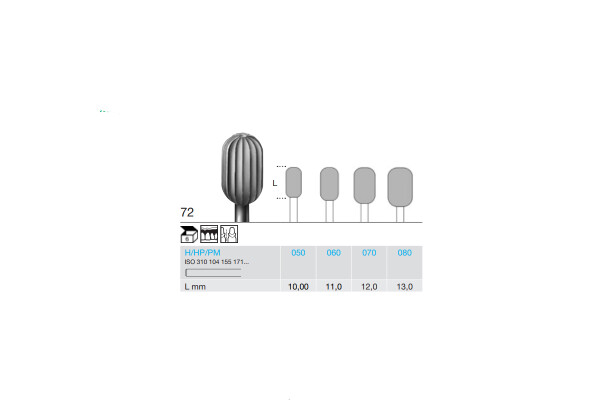 FREZA EXTRADURA PT. LABORATOR 72-050
