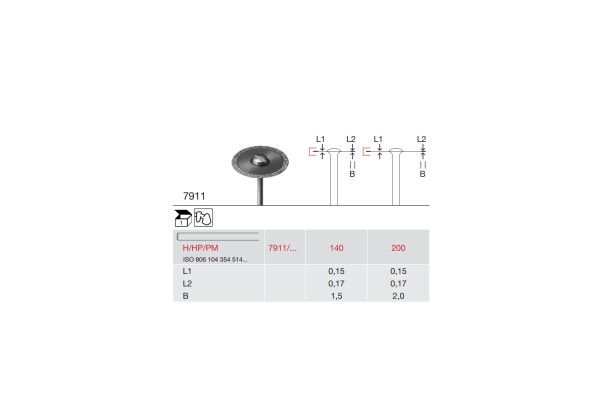 DISC DIAMANTAT PT. LABORATOR 7911-200-H