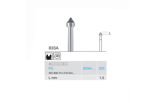 FREZA DIAMANTATA - 833A-025-FG BUSCH