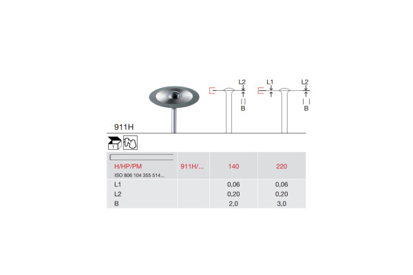 DISC DIAMANTAT PT. LABORATOR 911H-140-H