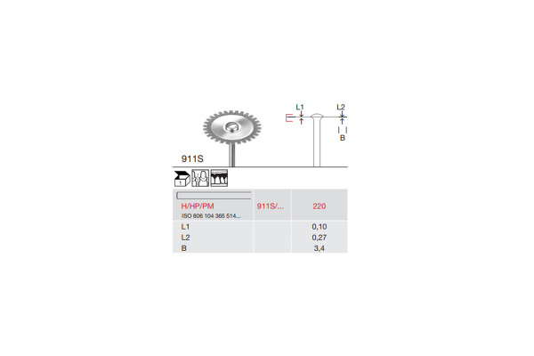 DISC DIAMANTAT PT. LABORATOR 911S-220-H