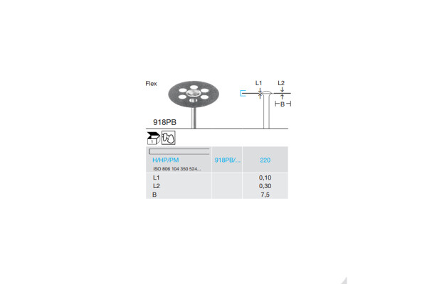 DISC DIAMANTAT PT. LABORATOR 918PB-220-H