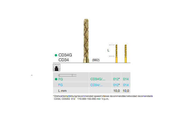 FREZA DIAMANTATA - CD34G-012-FG BUSCH