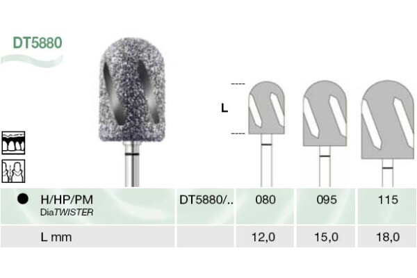 FREZA DIAMANTATA PT. LABORATOR DT5880-080