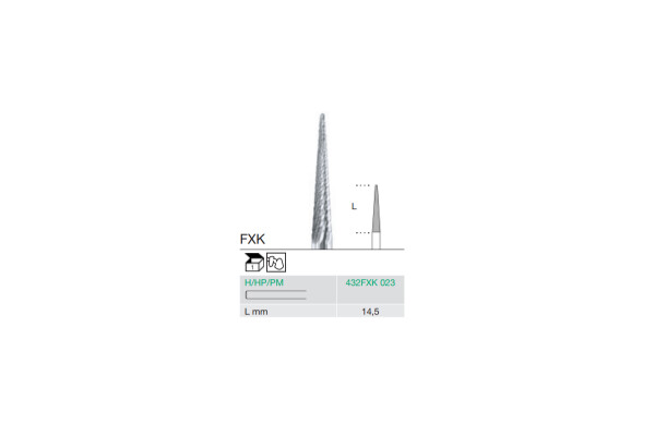 FREZA EXTRADURA PT. LABORATOR 432FX-023-H