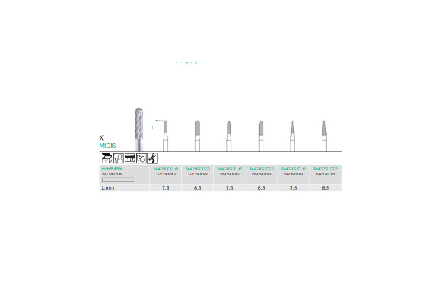 FREZA EXTRADURA LAB. MIDIS M428X-016-H