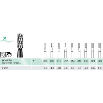 FREZA EXTRADURA PT. LABORATOR 31-009-H