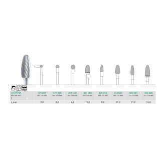 FREZA EXTRADURA PT. LABORATOR 424-060-H