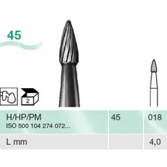 FREZA EXTRADURA PT. LABORATOR 45-018-H