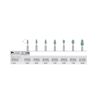 ABRAZIVE VERZI 648-020-W