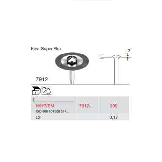 DISC DIAMANTAT PT. LABORATOR 7912-200-H